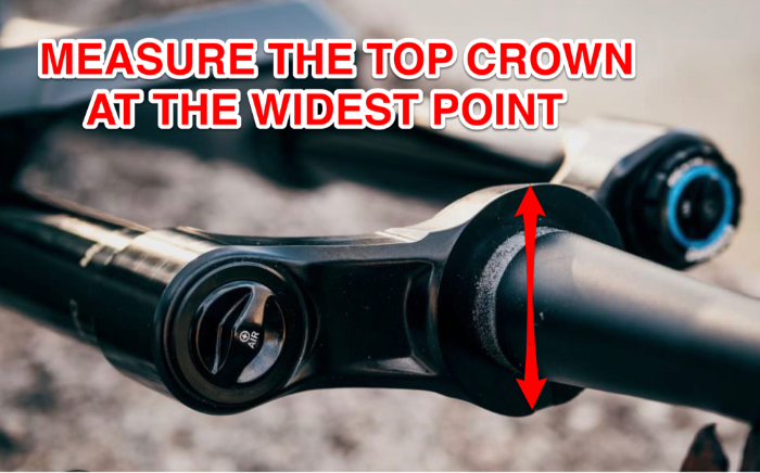 Measure crown at widest point image